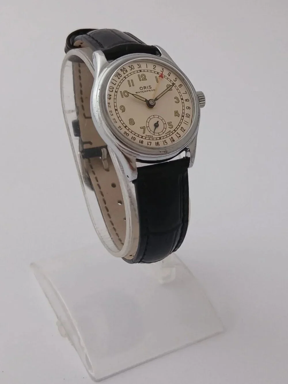ORIS Pointer date 7285B vintage beige Dial Hand Winding Boy's Watch_965739